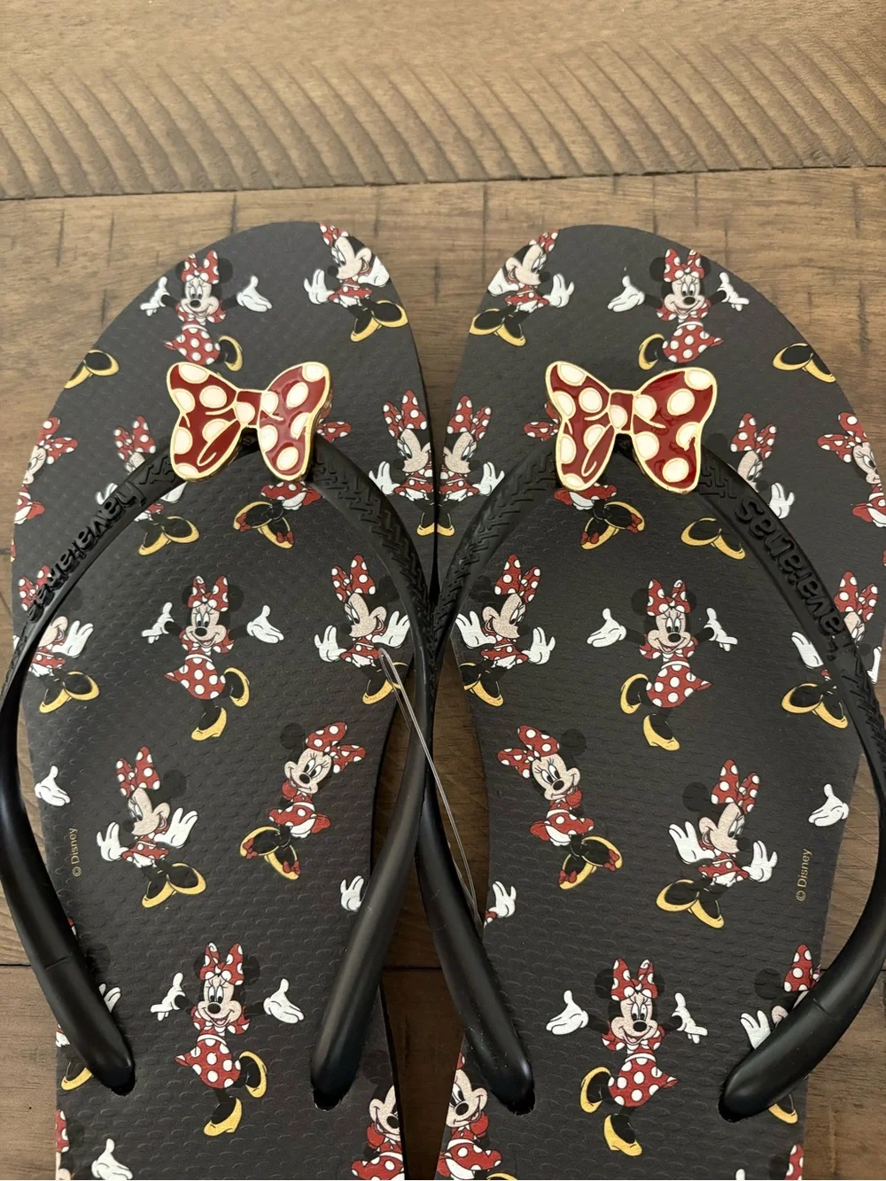 Havaianas Minnie Mouse Accents Flip Flops size women’s 11/12